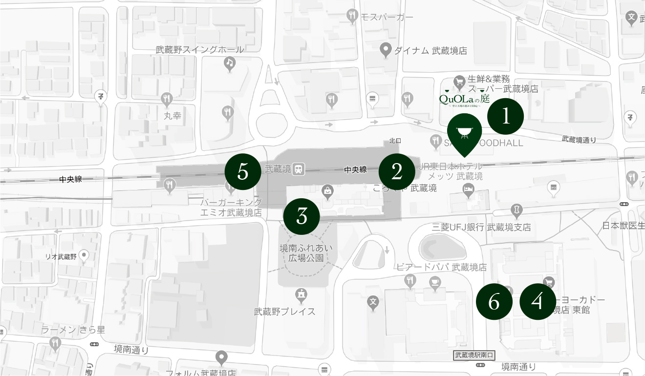 会場付近の食品売場のご案内図